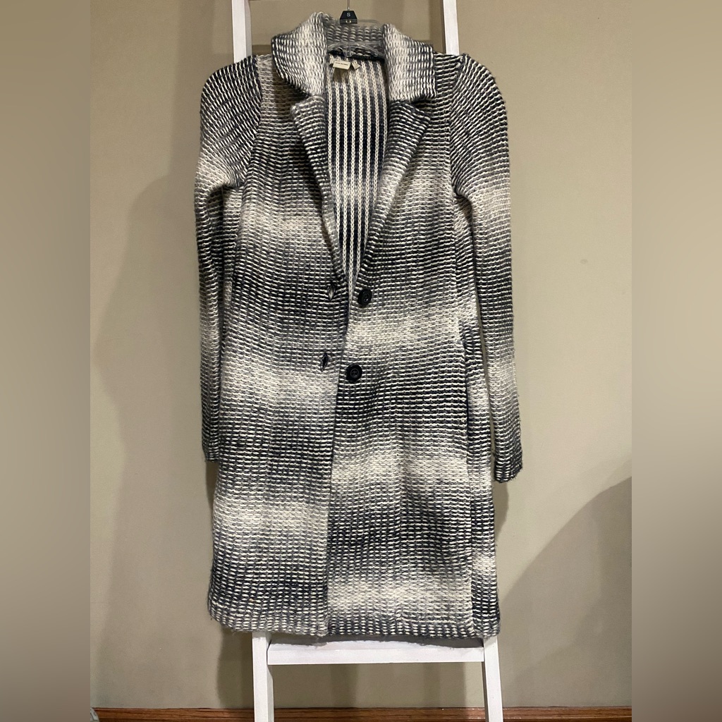Lucky Brand Black And White Cardigan Size Xsmall91